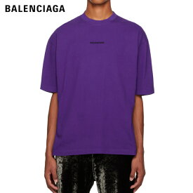 BALENCIAGA Embroidered T-Shirt Purple 2023AW 刺繍 Tシャツ パープル 2023年秋冬
