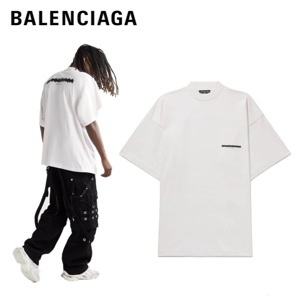 楽天市場】BALENCIAGA Oversized Logo-Print Cotton-Jersey T-Shirt