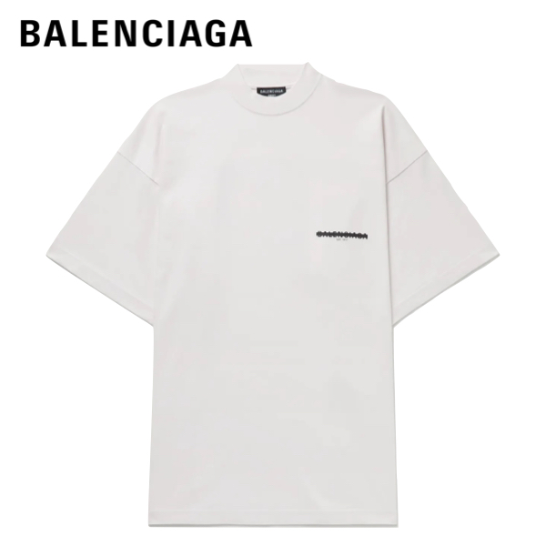 楽天市場】BALENCIAGA Oversized Logo-Print Cotton-Jersey T-Shirt