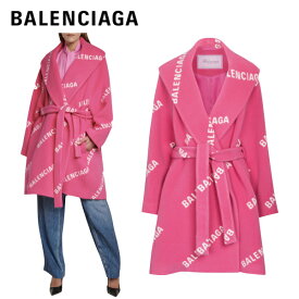 BALENCIAGA Wool cashmere and silk wrap coat pink 2021SS バレンシアガ ウール カシミア ラップ コート アウター ピンク 2021年春夏