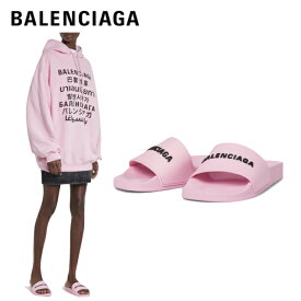 BALENCIAGA logo slides shower sandals shoes pink 2021SS ー バレンシアガ ロゴ シャワーサンダル シューズ ピンク 2021年春夏