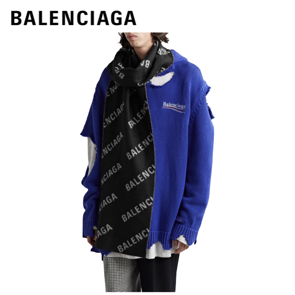 楽天市場】【2colors】BALENCIAGA reversible logo jacquard wool