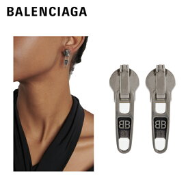BALENCIAGA Zip-Up earrings 2023SS ジップアップ ピアス アンティークシルバー 2023年春夏