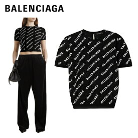 BALENCIAGA Printed cotton sweater Black 2023SS プリントコットンセーター ブラック 2023年春夏