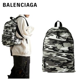 BALENCIAGA Explorer Distressed Camouflage-Print Canvas Backpack Grey 2023AW バレンシアガ エクスプローラー ディストレスト カモフラージュ プリント キャンバス バックパック グレー 2023年秋冬