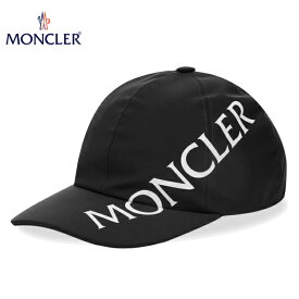 MONCLER SIDE LOGO BASEBALL CAP black 2021AW モンクレール サイドロゴ キャップ ブラック 帽子 2021-2022年秋冬