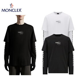 【2colors】MONCLER Logo Long Sleeve T-shirt Mens Top 2022AW モンクレール ロゴ ロングスリーブTシャツ メンズ 2カラー トップス 2022年秋冬