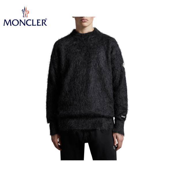 MONCLER CREWNECK SWEATER Knit Ivory Mens 2020SS モンクレール クルーネック ニット アイボリー メンズ 2020年春夏新作