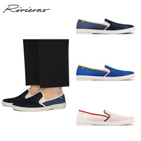 【3colors】Rivieras COTTON CANVAS & MESH SLIP ON Shoes Unisex 2022SS リビエラ コットン キャンバス ＆ メッシュ スリッポン シューズ ユニセックス