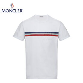 MONCLER Chest stripe tee Mens White 2020AW T-shirt モンクレール チェスト ストライプ ティー ホワイト メンズ 2020-2021年秋冬