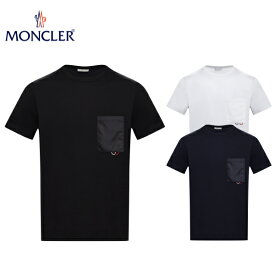 海外限定・日本未入荷 MONCLER Chest pocket tee Mens T-shirt 2020AW モンクレール バイカラー レタリング ティー メンズ 2020-2021年秋冬