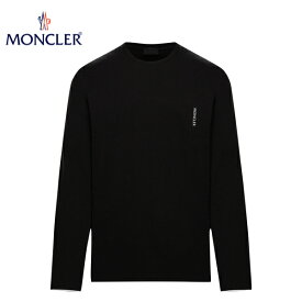 【海外限定モデル】 MONCLER LONG-SLEEVED T-SHIRT Black Mens 2020AW モンクレール ロングスリーブ　Tシャツ ブラック メンズ 2020-2021年秋冬