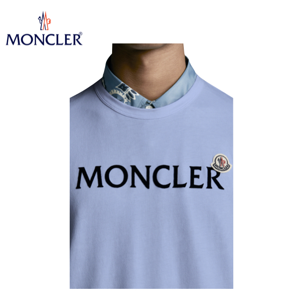 【4colors】MONCLER Lettering graphic t-shirt Mens Top 2021SS モンクレール レタリングTシャツ  メンズ トップス 2021年春夏 | fashionplate