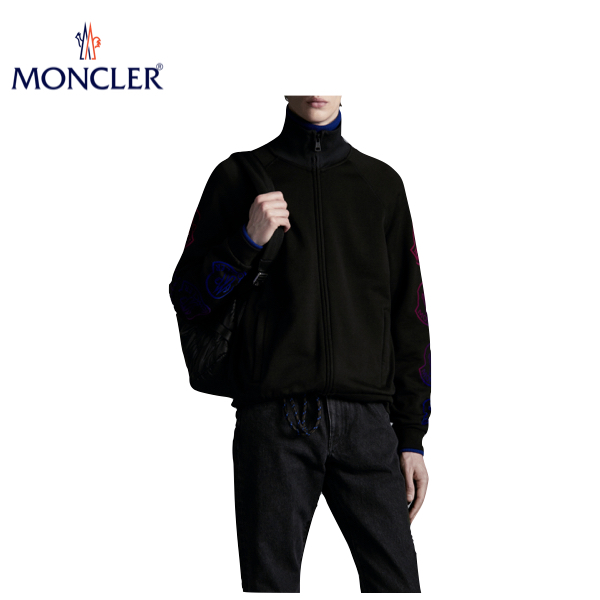 【2colors】MONCLER Zipper Fleece Sweatshirt Mens 2021AW モンクレール ラグラン袖フリース  ジップアップ スウェット メンズ 2021-2022年秋冬 | fashionplate
