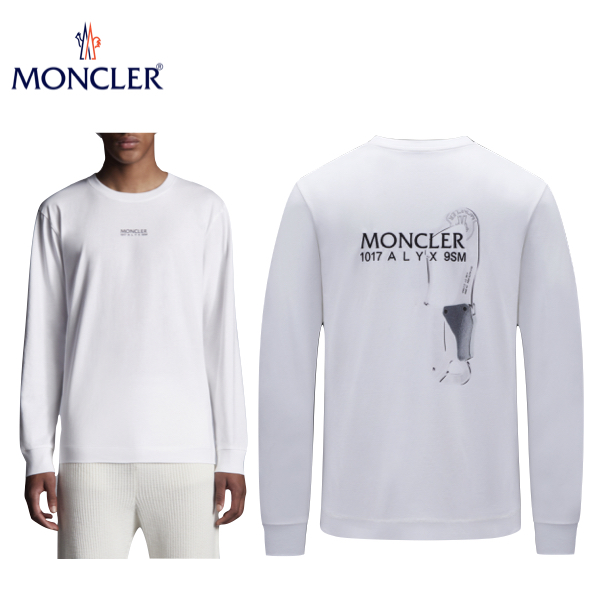 プレミアダウンの老舗ブランド MONCLER Hardware graphic t-shirt Mens White 2021AW モンクレール ハードウェア グラフィック Tシャツ メンズ ホワイト 2021年秋冬