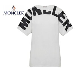 MONCLER Front Logo Printed T-SHIRT Blanc White Ladys 2020SS モンクレール フロントロゴ プリント Tシャツ ホワイト レディース 2020年春夏