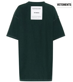 Vetements ヴェトモン 2018年春夏新作 Printed T-shirt Tシャツ トップス レディース ダークグリーン