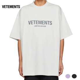 【3 colors】VETEMENTS 'Limited Edition' T-Shirt Cream,Lavender,Washed Black 2023AW Limited Edition Tシャツ クリーム ラベンダー ウォッシュ ブラック 2023年秋冬