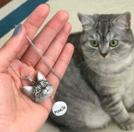 猫 猫柄 ネックレス オリジナル オーダーメイド 名入れ アクセサリー ねこ ネコ グッズ 雑貨