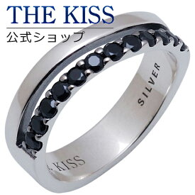 【SALE 50%OFF】【半額】THE KISS 公式ショップ シルバー ペアリング （メンズ 単品 ） ブラックキュービック ペアアクセサリー カップル に 人気 の ジュエリーブランド ペア リング・指輪 SR1829BK-CB ザキス ブライダル