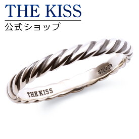 【ラッピング無料】THE KISS 公式ショップ シルバー ペアリング （ メンズ 単品 ） ペアアクセサリー カップル に 人気 の ジュエリーブランド THEKISS ペア リング・指輪 プレゼント SR1706BK 母の日【あす楽対応（土日祝除く）】