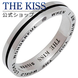 【SALE 50%OFF】【半額】【ラッピング無料】THE KISS 公式ショップ シルバー ペアリング （ メンズ 単品 ） ペアアクセサリー カップル に 人気 の ジュエリーブランド THEKISS ペア リング・指輪 プレゼント SR1813BK ブライダル