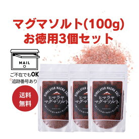 3個セット（お徳用100g）【送料無料メール便】　ヒマラヤマグマソルト（マグマ塩）天然塩　マグマソルト　ヒマラヤ　ミネラルソルト 岩塩 salt 天然塩 お得
