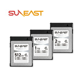 【正規代理店】SUNEAST ULTIMATE PRO CFexpress Type B カード 128GB 512GB 1TB 2TB WHITE シリーズ TLC 8K RAW CFexpressカード Type-B コンパクトフラッシュ 最大読込1800MB/s 書込1600MB/s シャッター連写に対応 シネマカメラでの高画質撮影 CFeカード 国内正規品5年保証
