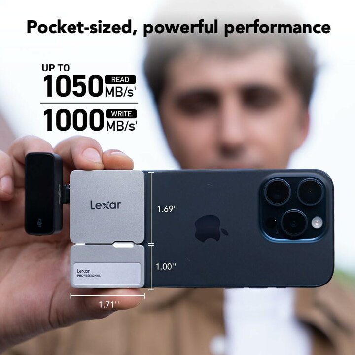 楽天市場】【正規代理店】Lexar Professional Go ポータブル SSD 1TB 