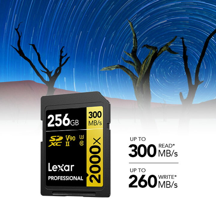 楽天市場】【月間優良ショップ受賞】Lexar Professional 2000x SDXC 