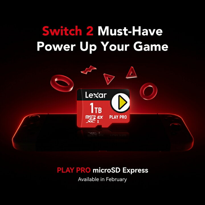 楽天市場】正規代理店【Switch2対応】Lexar PLAY PRO microSDXC 