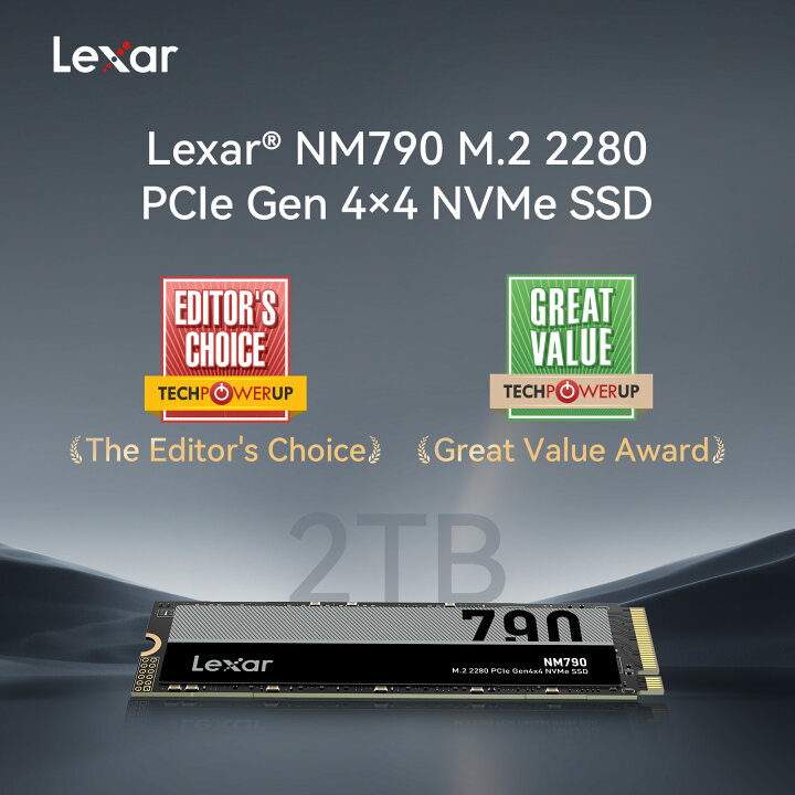 楽天市場】受賞 Lexar NM790 M.2 2280 NVMe SSD 1TB 2TB 4TB PCIe Gen4  