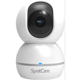 ネットワーカメラ 監視カメラ 防犯カメラ wifi 小型 双方向音声 SpotCam Eva2 室内用 1080p FHD Alexa対応 ベビー ペット 子供 見守り自動追跡機能 無料録画 プラン付き 暗視撮影