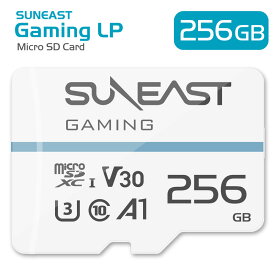 SUNEAST microSD カード 256GB class10 UHS-1 U3 V30 A1 4K対応 Nintendo Switch ドライブレコーダー 動作確認済 変換アダプタ付 Gaming LP マイクロsdカード メモリーカード スイッチ microSDXC カード【日本国内正規品 】(YF)SE-MSD256GMON
