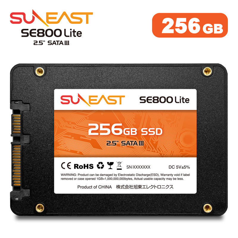 SUNEAST SSD 256GB 2.5インチ 国内3年保証 送料無料 SATA3 6Gb s 3D NAND 内蔵SSD Flash サンイースト デスクトップパソコン ノートパソコン 省電力 2.5inch ssd 256gb 2.5インチ 内蔵ssd 256gb 2.5インチ