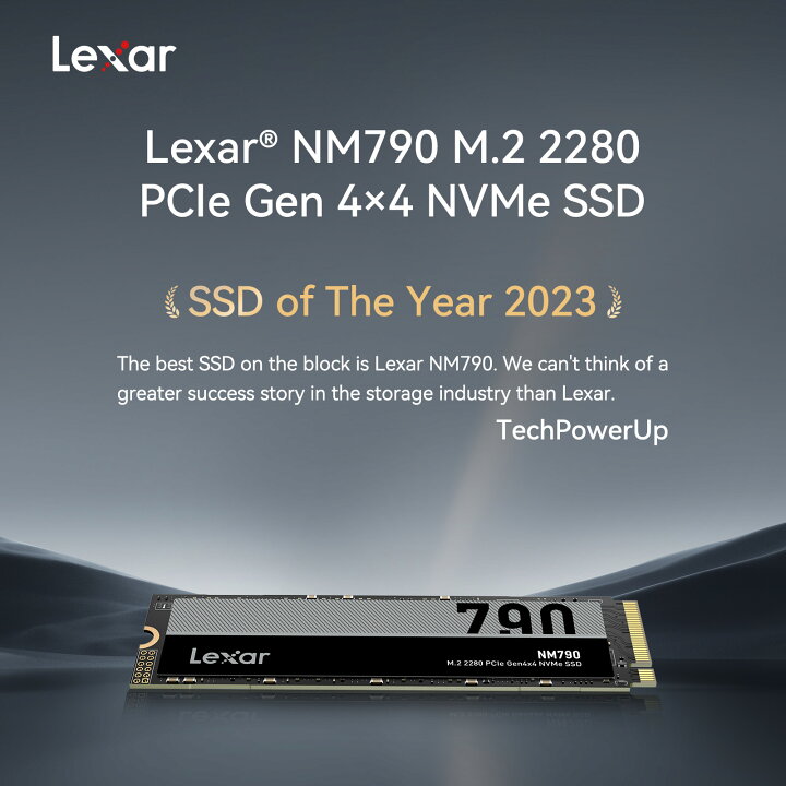 楽天市場】受賞 Lexar ヒートシンク付 NVMe SSD 4TB m.2 2280 PCIe 