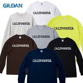 ロンティー メンズ CALIFORNIA GILDAN USA ロングスリーブ Tシャツ ロンT ボディー アメリカ老舗ブランド レディース 長袖 カリフォルニア