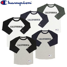 Champion チャンピオン CALIFORNIA ラグラン 七部袖 Tシャツ カリフォルニア カレッジ メンズ レディース 男女兼用