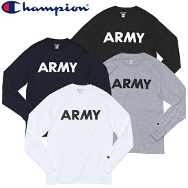 Champion チャンピオン ARMY ロンティー ロングスリーブ Tシャツ ロンT アーミー プリント コットン ミリタリー メンズ レディース