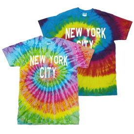 タイダイ 染め NEW YORK CITY Tシャツ JOHN LENNON ジョンレノン The Beatles ビートルズ フェス