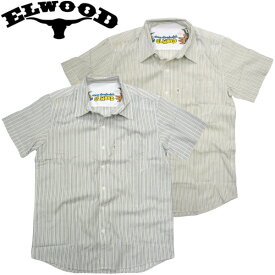 ELWOOD（エルウッド）ストライプ 半袖シャツ カジュアル DAN'S PLAID 縦縞 マークゴンザレス スケーターブランド メンズアメカジ SKATE
