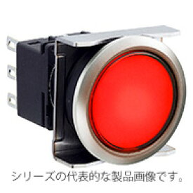 IDEC　LBW6ML-M1T14R（赤）　φ22.3　フラッシュシルエットLBWシリーズ 照光押ボタンスイッチ 丸形 モメンタリ形 金接点/接点構成1c　LED照光　AC/DC24V