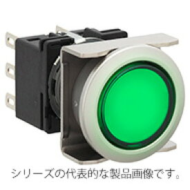 IDEC　LB6ML-M1T14G（緑）　φ18.2　フラッシュシルエットLBシリーズ 照光押ボタンスイッチ 丸形 モメンタリ形 金接点/接点構成1c　LED照光　AC/DC24V