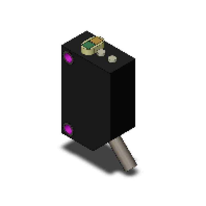オムロン E3Z-D61 2M アンプ内蔵形光電センサ（小型） 拡散反射形 検出距離5〜100mm 入光時ON/遮光時ON(切替式) NPN出力  コード引き出しタイプ(2m) | FAUbon　楽天市場店