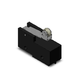オムロン　Z-15GW22　マイクロスイッチ 一般用基本スイッチ 一般負荷 IP00 スナップアクション 自己復帰機構 単極双投形 接点構成1c 15A　 ヒンジ・ローラ・短レバー形(R26.6・φ9.5×4・樹脂ローラ) はんだづけ端子