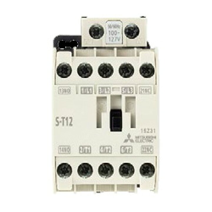 楽天市場】三菱電機 S-T12 AC100V 1A1B 電磁接触器 : FAUbon 楽天市場店 三菱低圧開閉器 マグネットS-T12 1a1b→12個