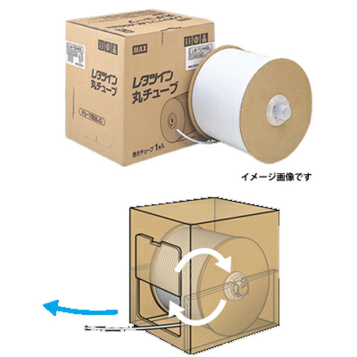 楽天市場】マックス LM-TU432L2（250m巻） レターツイン用ドラム式丸 