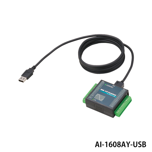 コンテック AI-1608AY-USB USB2.0対応 新発売の アナログ入力 USB I s 品質満点 16bit 8ch 100ks Oユニット