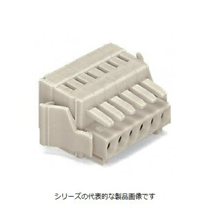 WAGO�i���S�j�@734-106/037-000�i1�R�j���X�R�l�N�^�i6�Ɂj�@CAGE CLAMP?�@1.5 mm^2�@�s���Ԋu 3.5 mm�@���������b�N���o�[�@���C�g�O���[