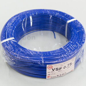 KHD�@VSF0.75SQ �i�j 200m 1�� 300V �P�S�R�[�h (RoHS�Ή�)